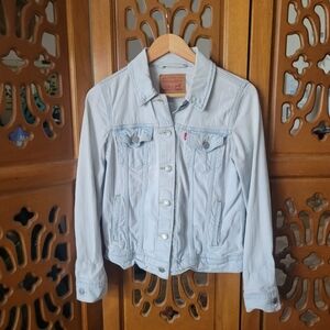 Levi's Light Wash Trucker Jean Jacket Coastal Cowgirl Western Y2K